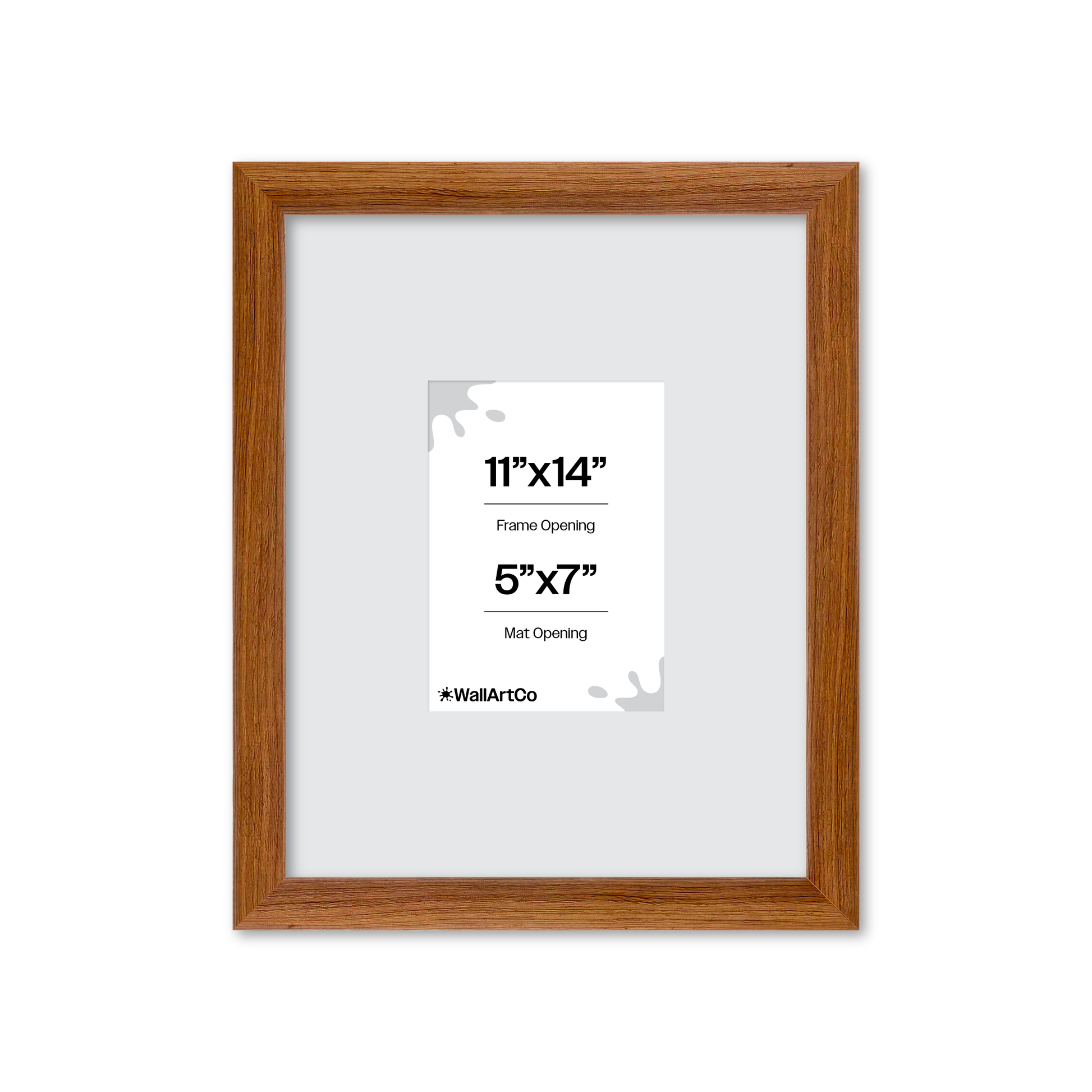 11" x 14" Light Walnut Hudson Wall Frame
