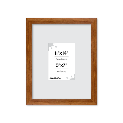 11" x 14" Light Walnut Hudson Wall Frame