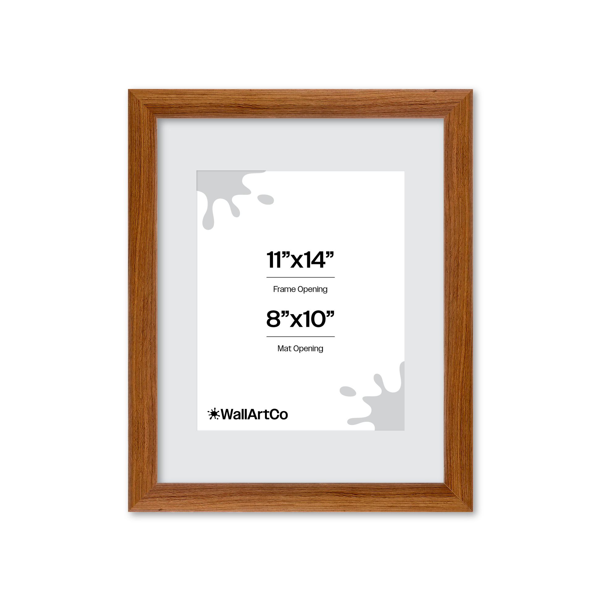 11" x 14" Light Walnut Hudson Wall Frame