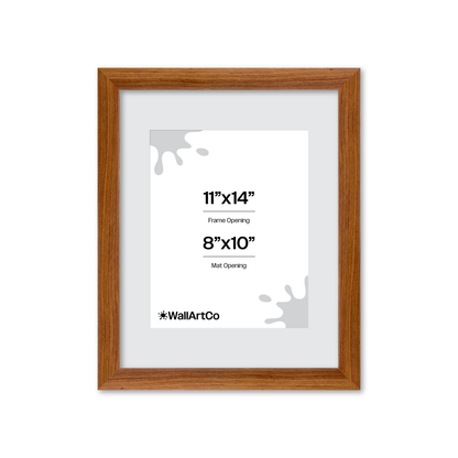 11" x 14" Light Walnut Hudson Wall Frame