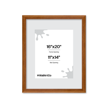 16" x 20" Light Walnut Hudson Wall Frame