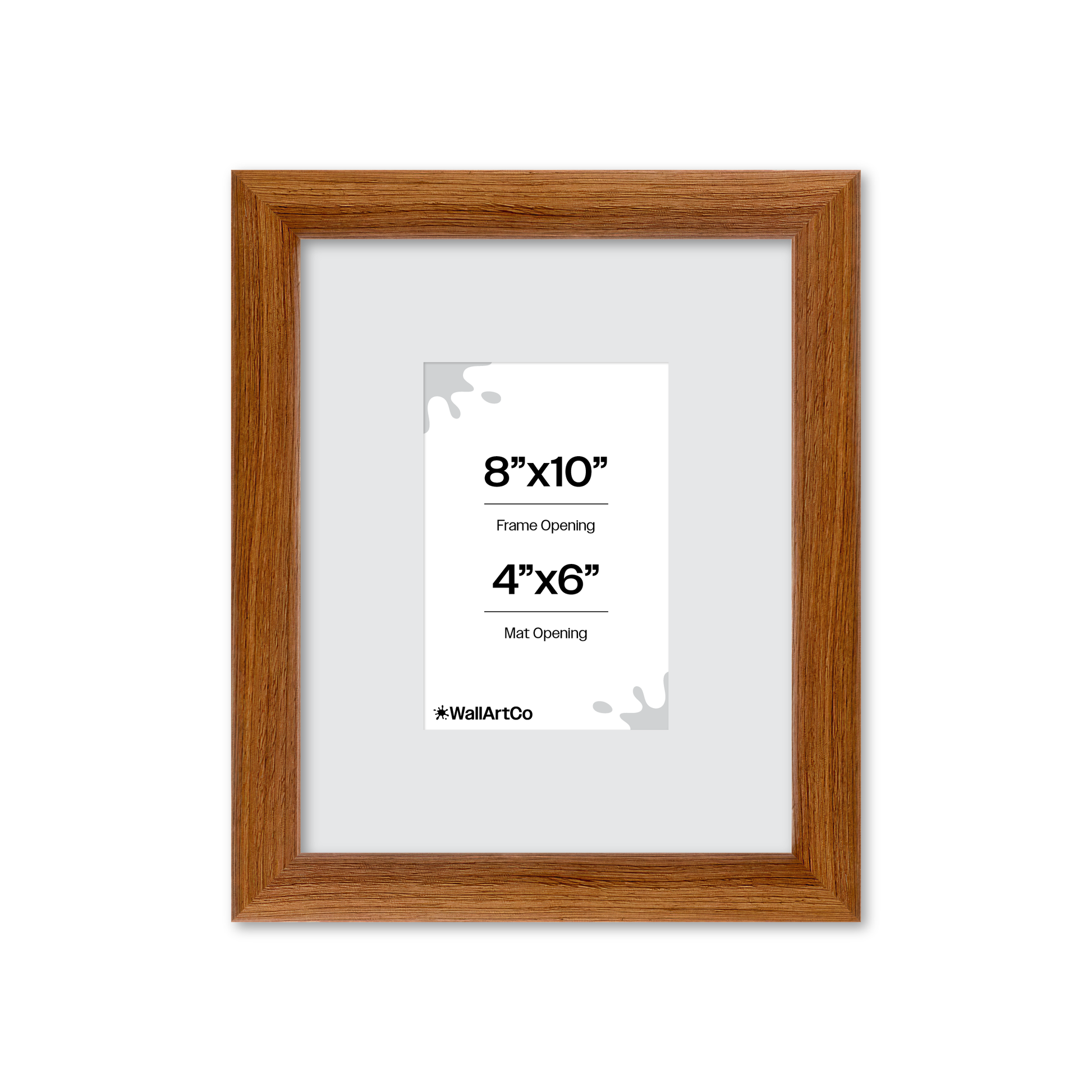 8" x 10" Light Walnut Hudson Wall Frame
