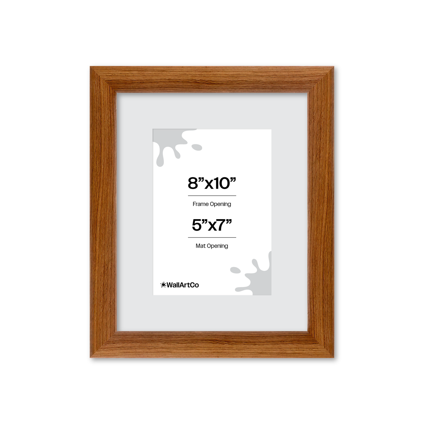 8" x 10" Light Walnut Hudson Wall Frame