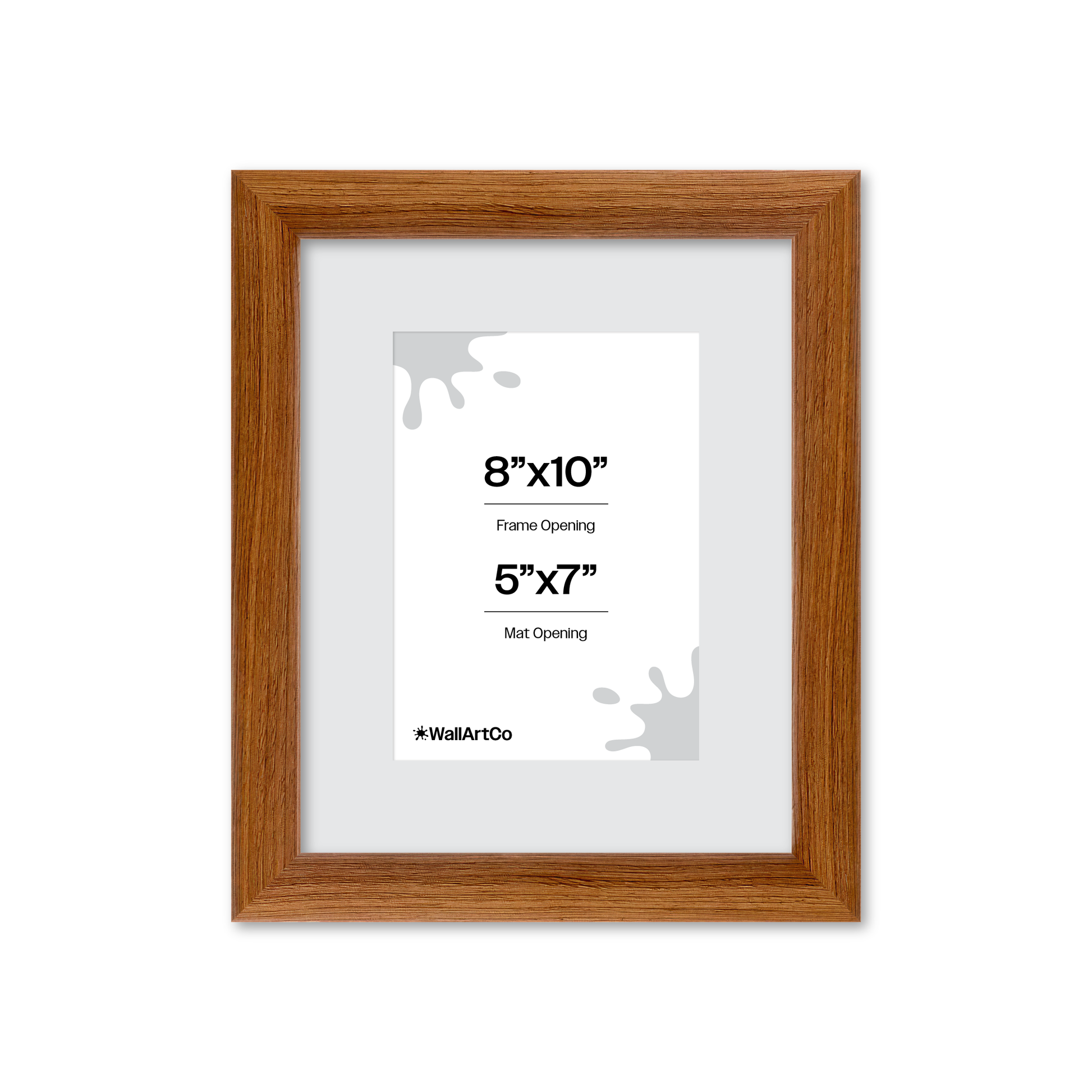 8" x 10" Light Walnut Hudson Wall Frame