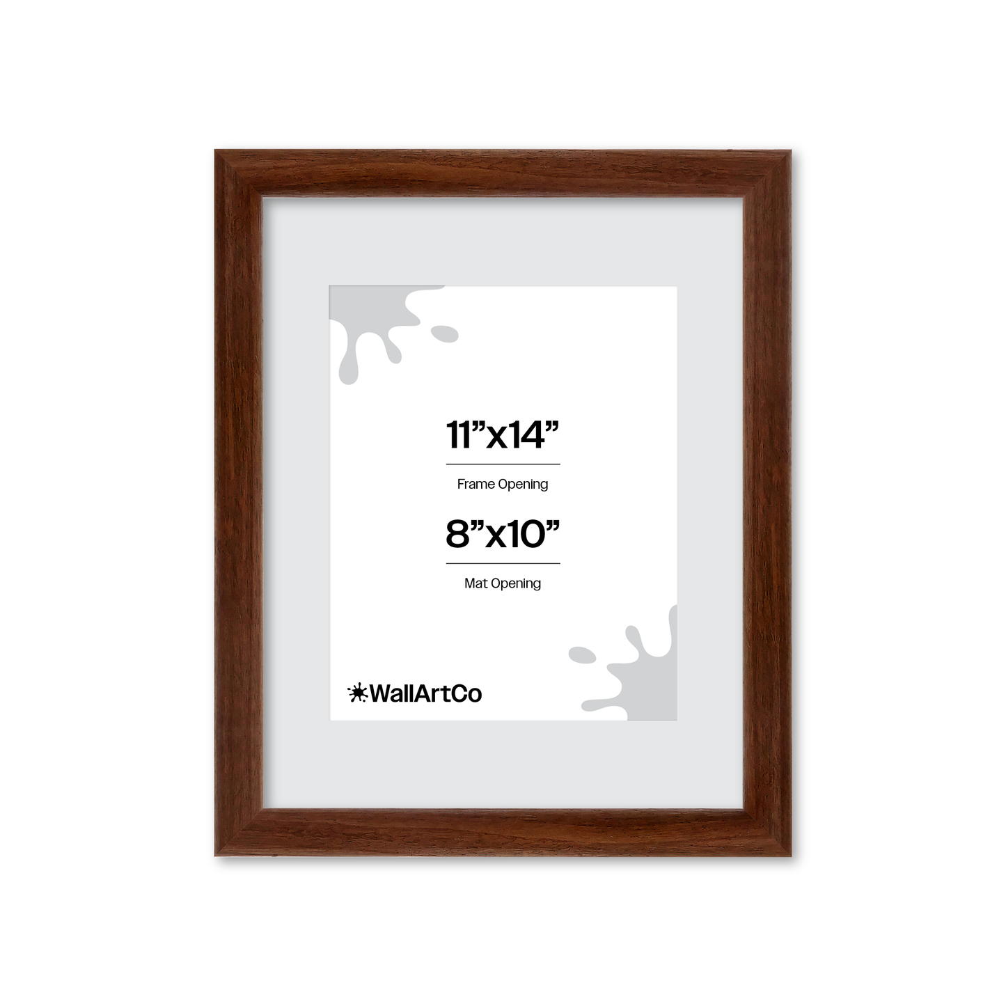 11" x 14" Dark Walnut Hudson Wall Frame