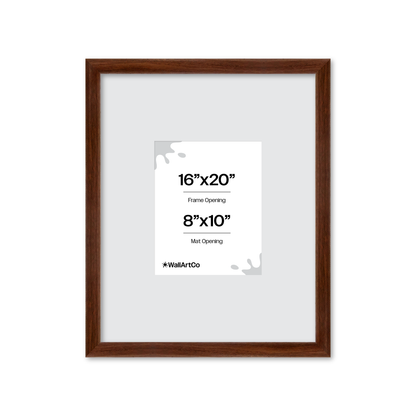 16" x 20" Dark Walnut Hudson Wall Frame
