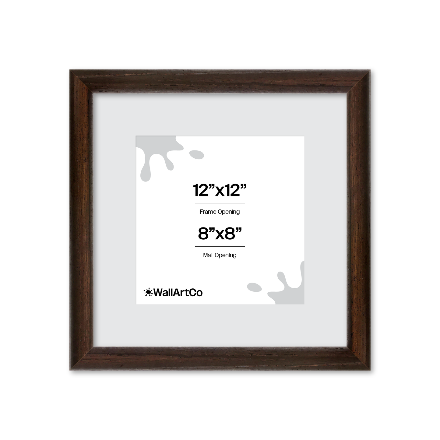 12" x 12" Dark Oak Hudson Wall Frame