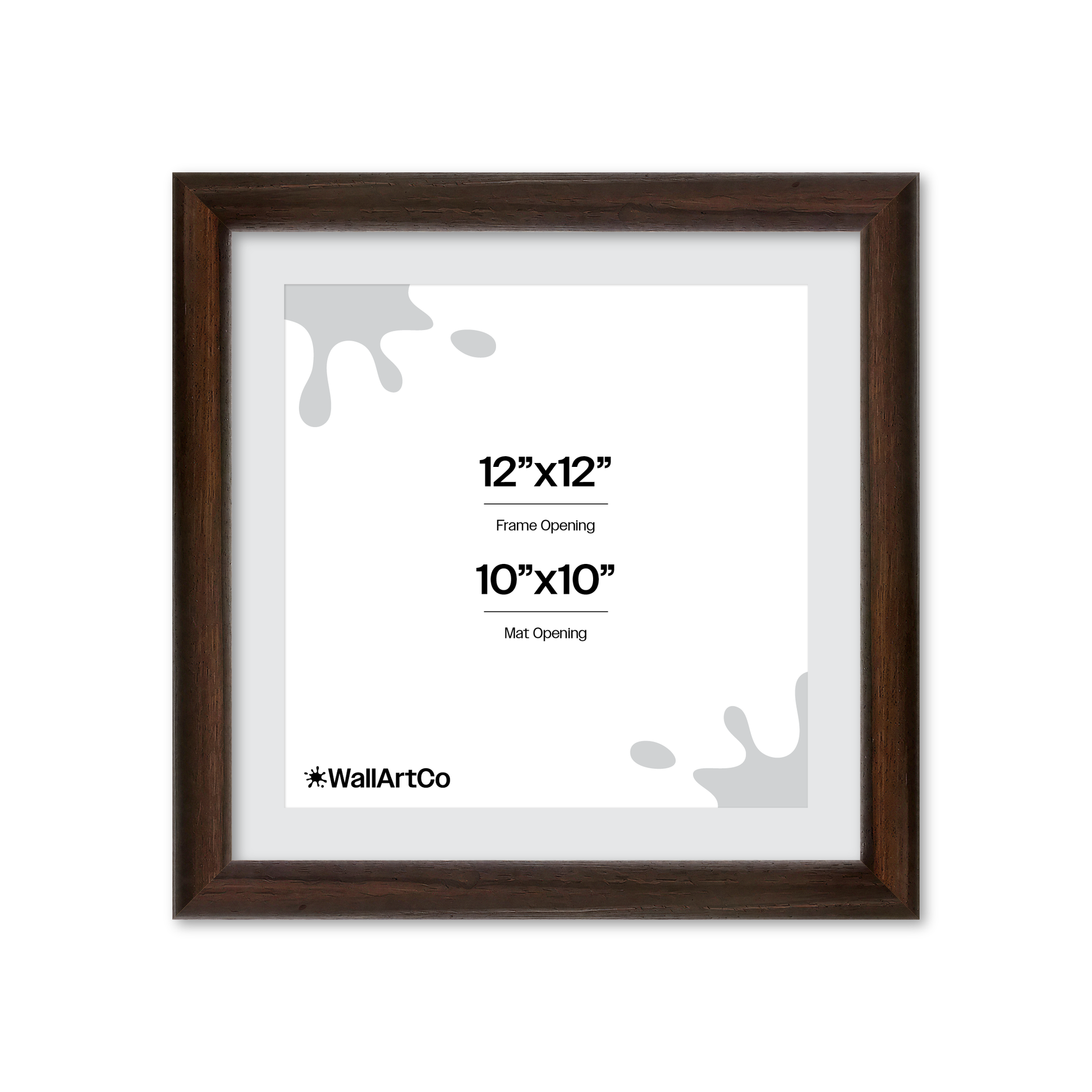 12" x 12" Dark Oak Hudson Wall Frame