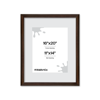 16" x 20" Dark Oak Hudson Wall Frame