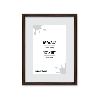 18" x 24" Dark Oak Hudson Wall Frame