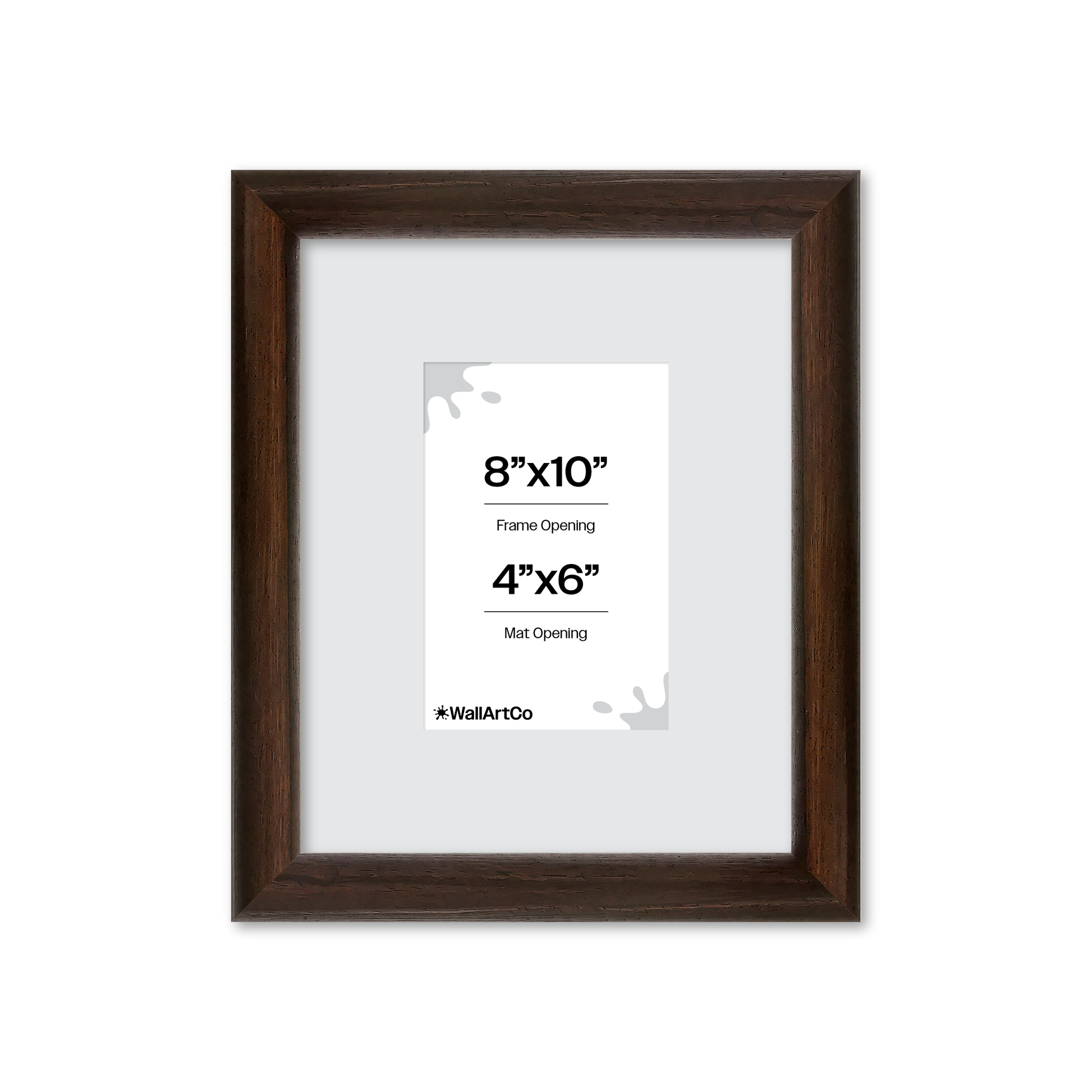 8" x 10" Dark Oak Hudson Wall Frame