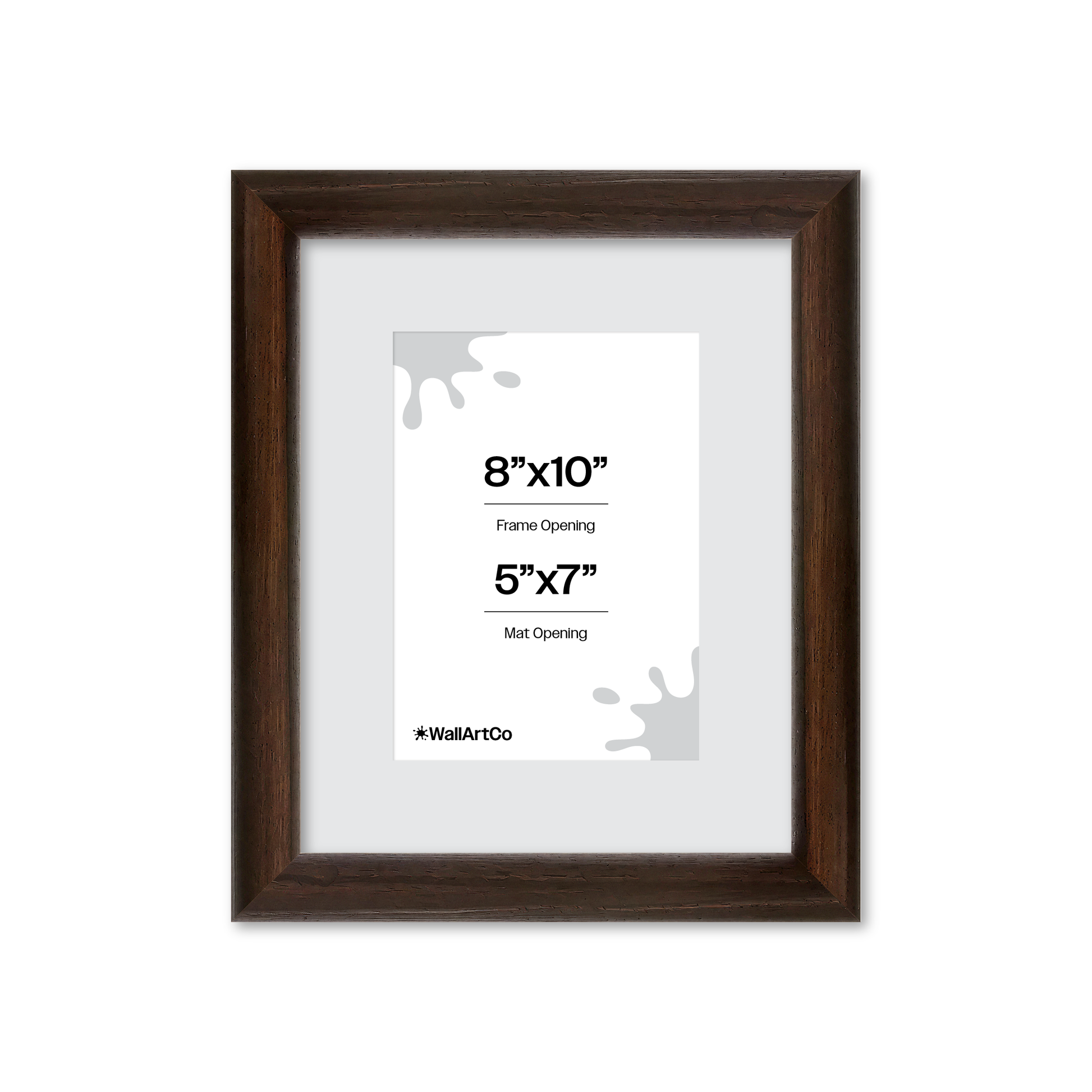 8" x 10" Dark Oak Hudson Wall Frame