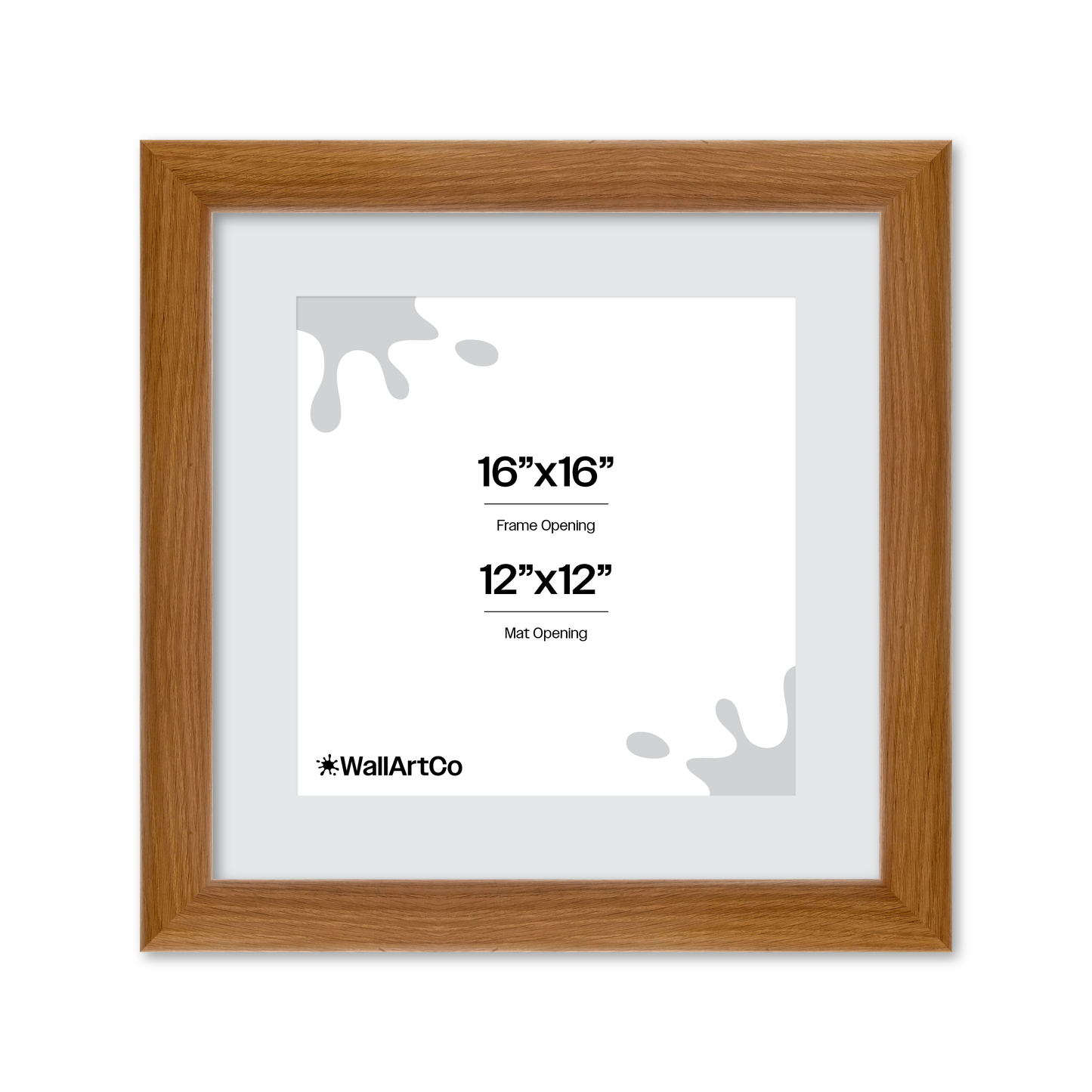 16" x 16" Light Oak Hudson Valley Wall Frame
