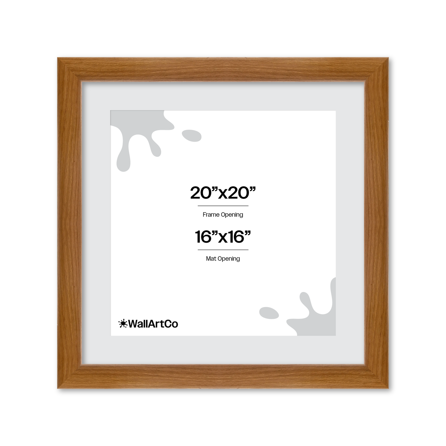 20" x 20" Light Oak Hudson Valley Wall Frame