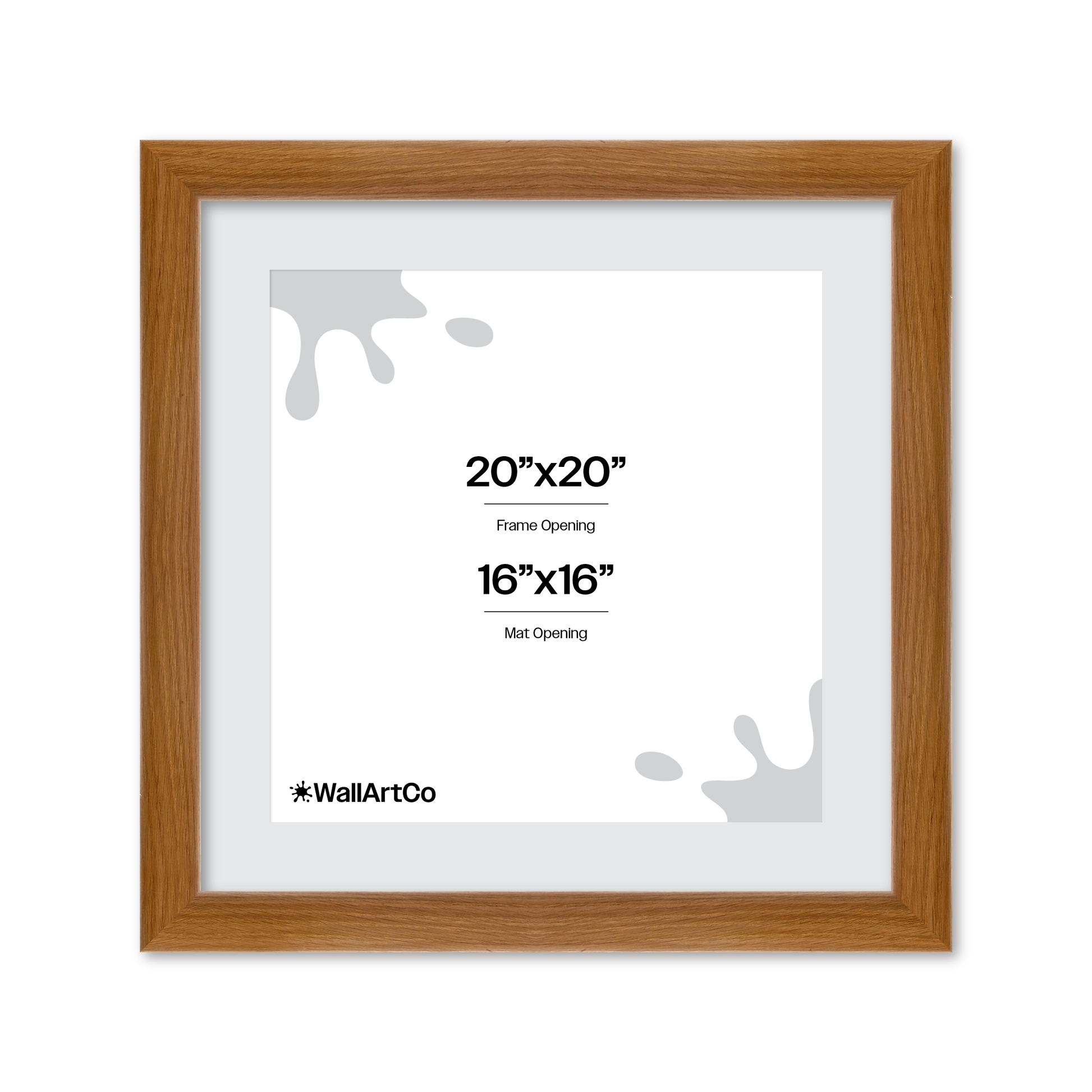 20" x 20" Light Oak Hudson Valley Wall Frame
