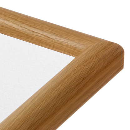 corner of the Light Oak Hudson Valley Wall Frame