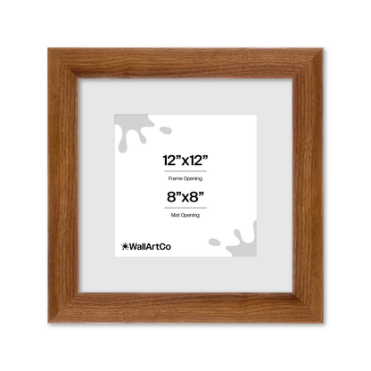 12" x 12" Light Walnut Hudson Valley Wall Frame