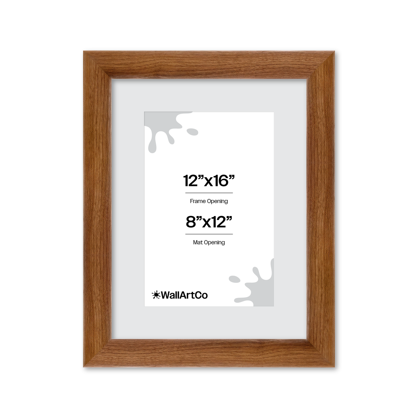 12" x 16" Light Walnut Hudson Valley Wall Frame