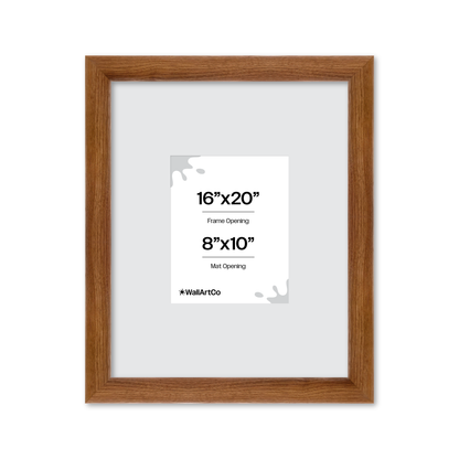 16" x 20" Light Walnut Hudson Valley Wall Frame