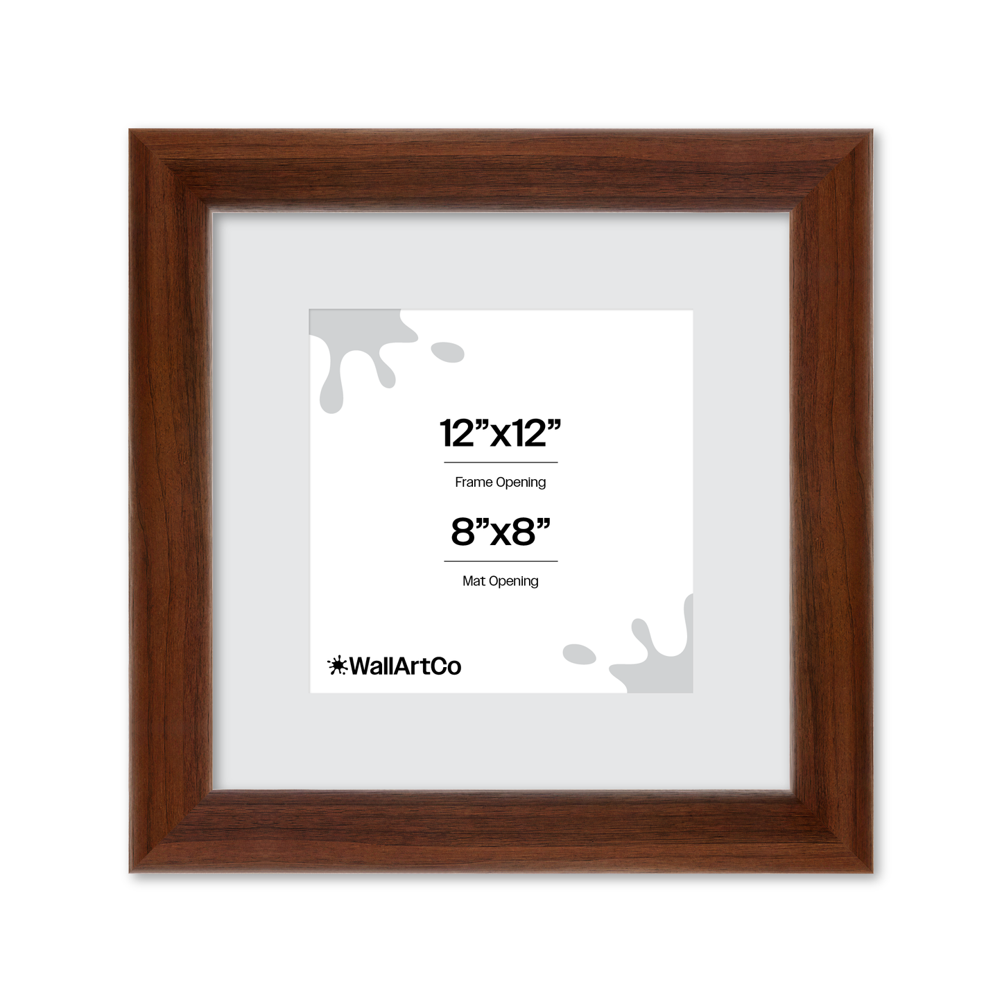 12" x 12" Dark Walnut Hudson Valley Wall Frame