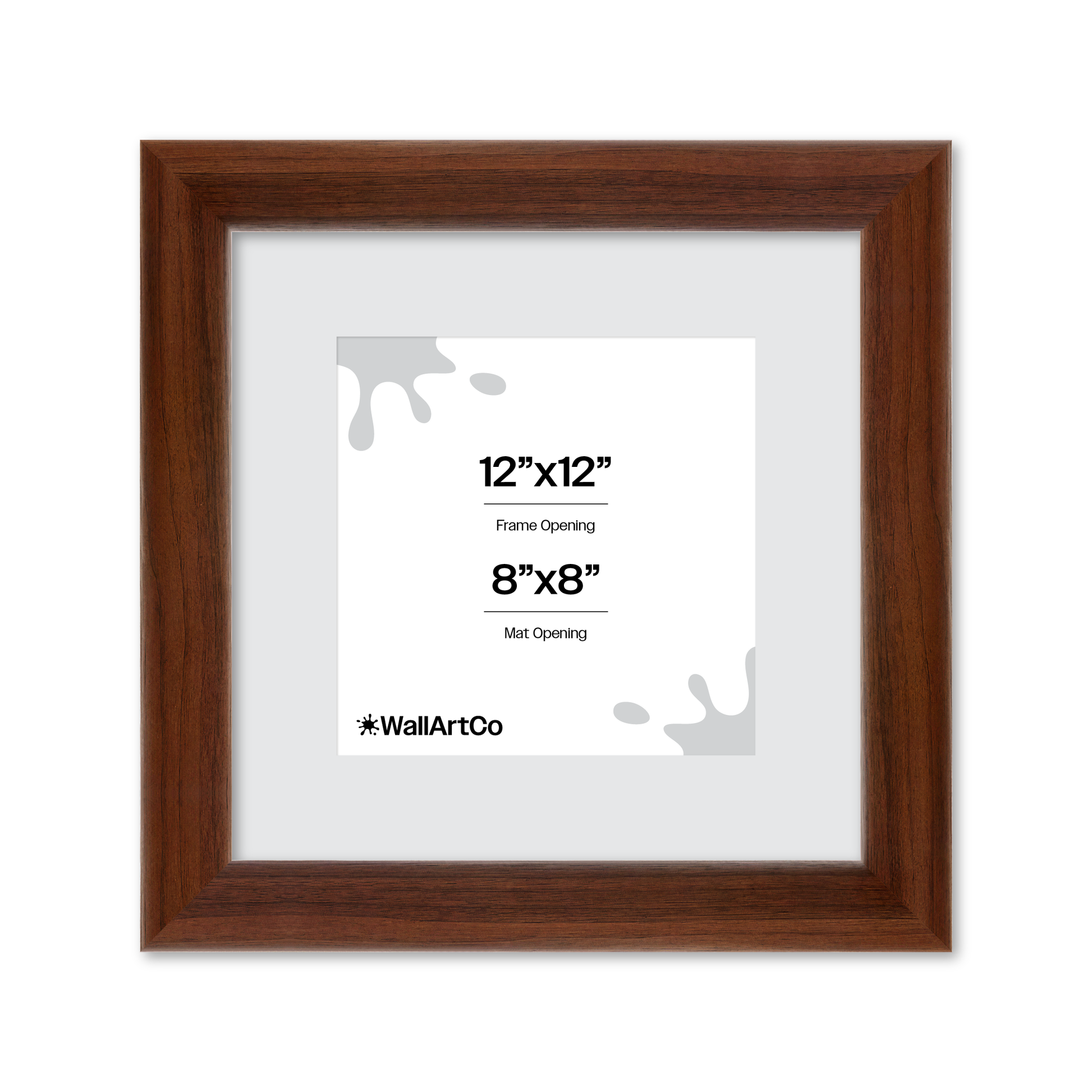 12" x 12" Dark Walnut Hudson Valley Wall Frame