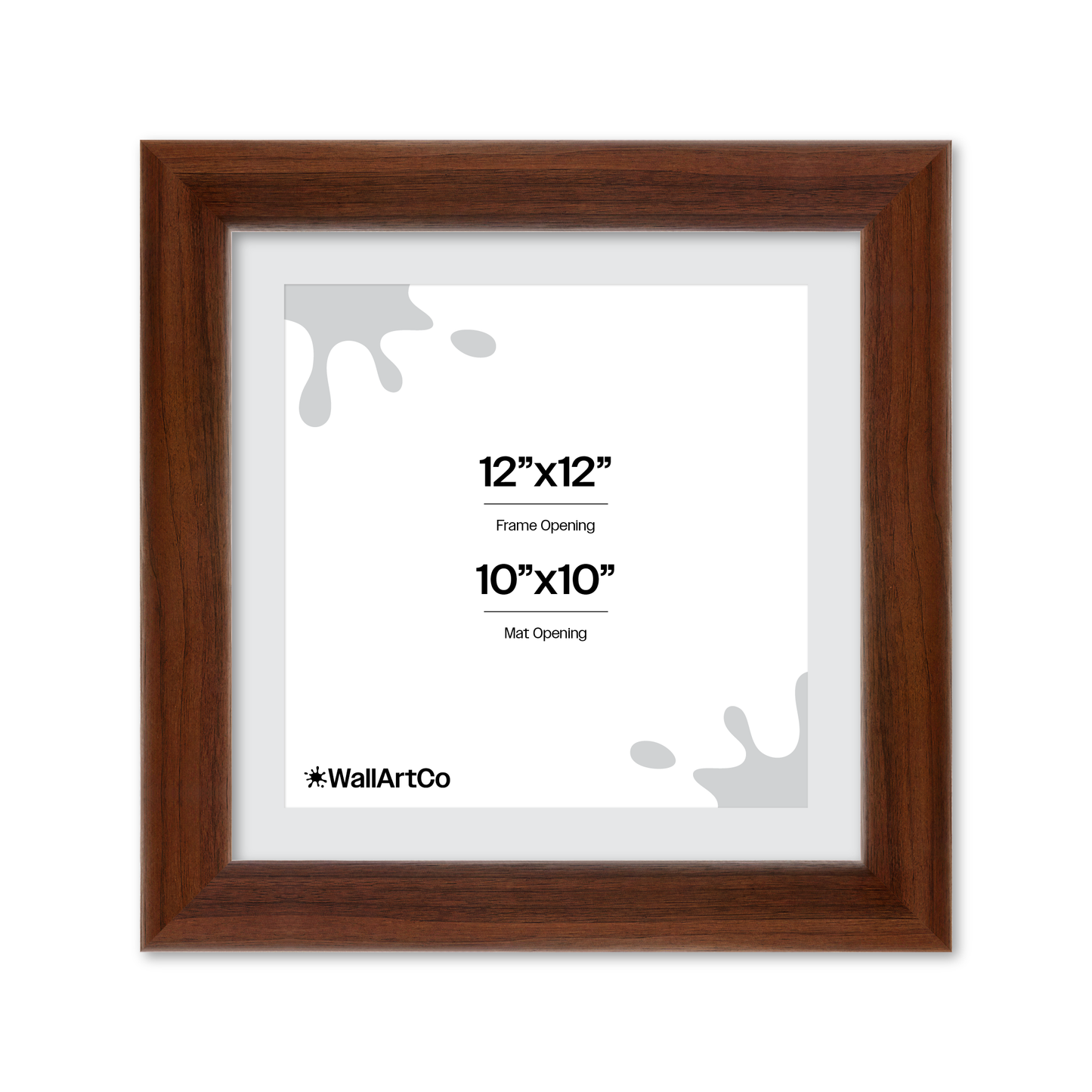 12" x 12" Dark Walnut Hudson Valley Wall Frame