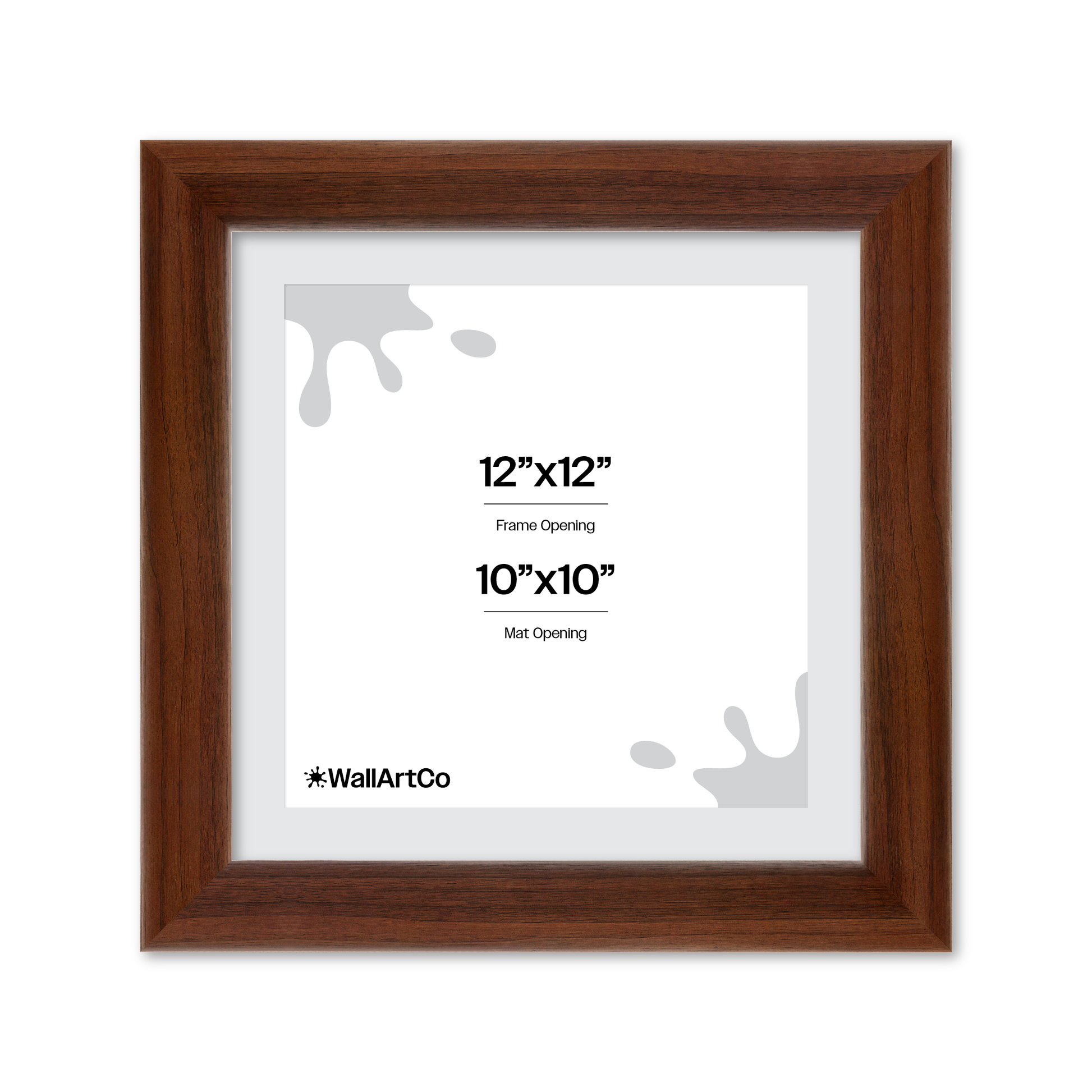 12" x 12" Dark Walnut Hudson Valley Wall Frame