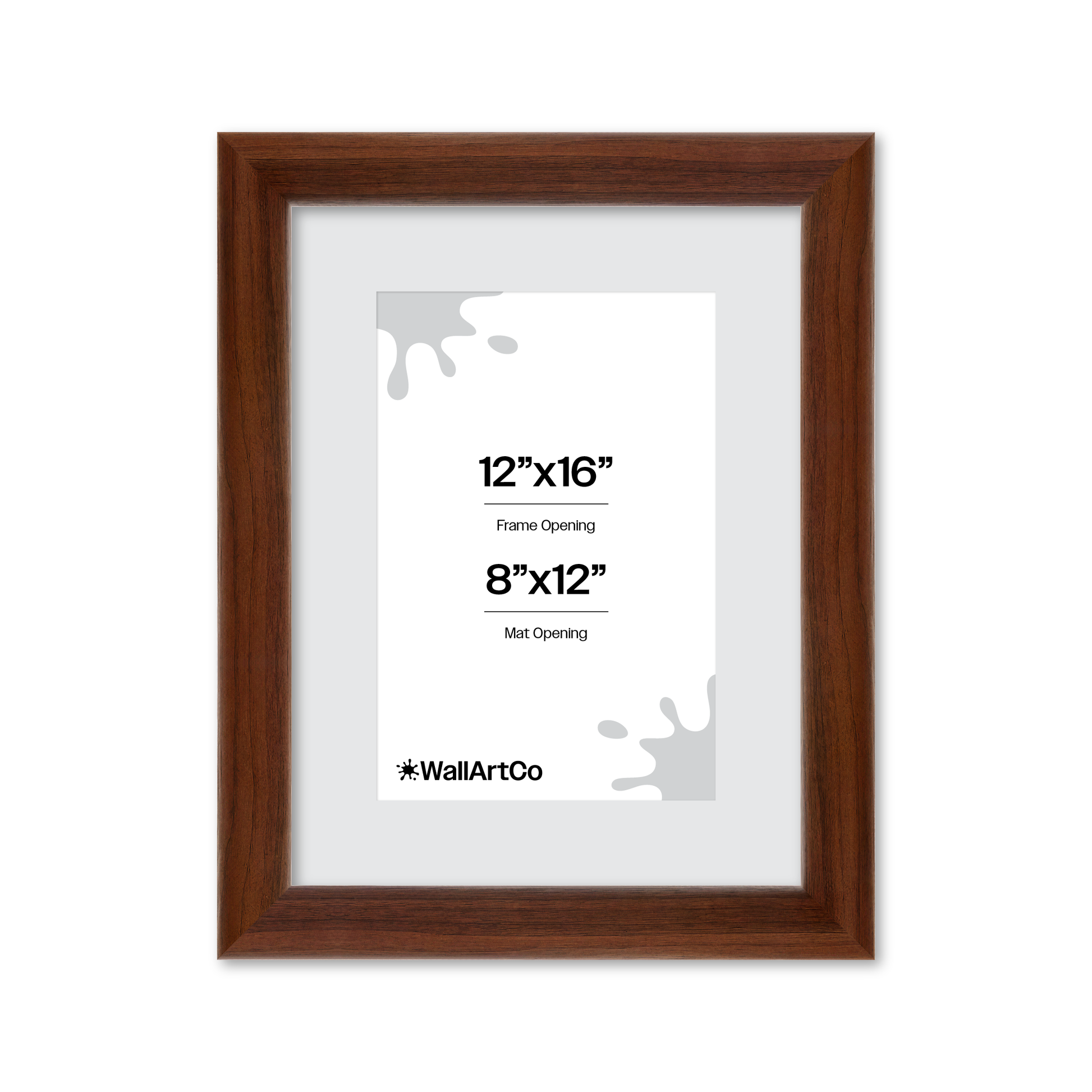 12" x 16" Dark Walnut Hudson Valley Wall Frame