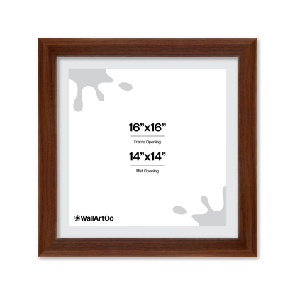 16" x 16" Dark Walnut Hudson Valley Wall Frame