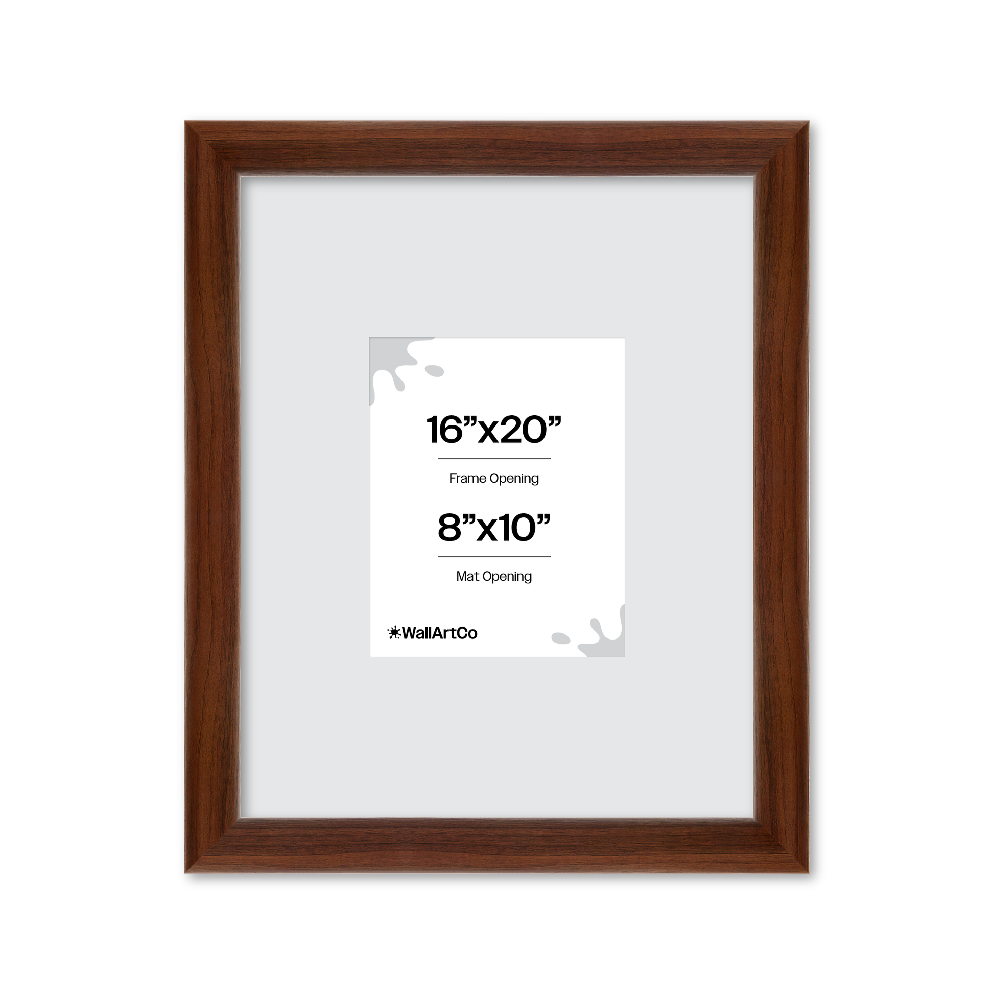 16" x 20" Dark Walnut Hudson Valley Wall Frame