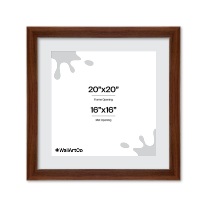 20" x 20" Dark Walnut Hudson Valley Wall Frame