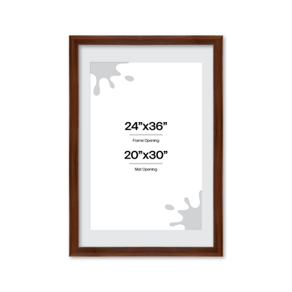 24" x 36" Dark Walnut Hudson Valley Wall Frame