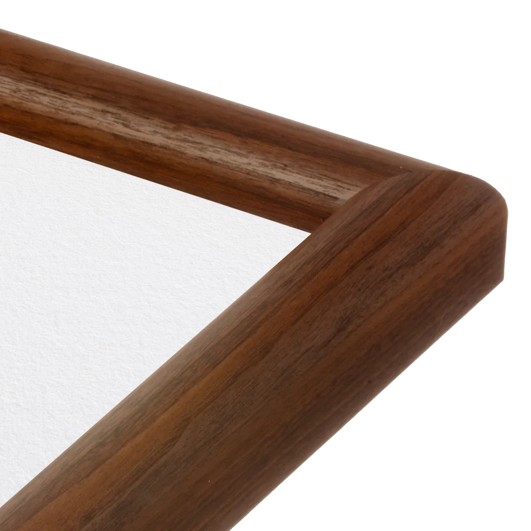 corner of the Dark Walnut Hudson Valley Wall Frame