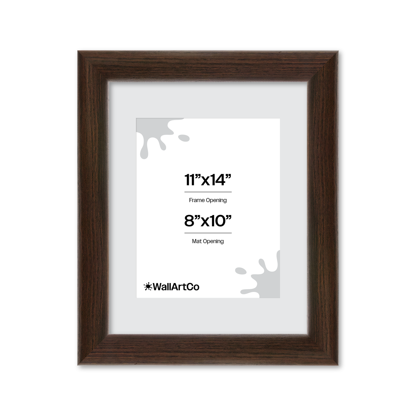 11" x 14" Dark Oak Hudson Valley Wall Frame