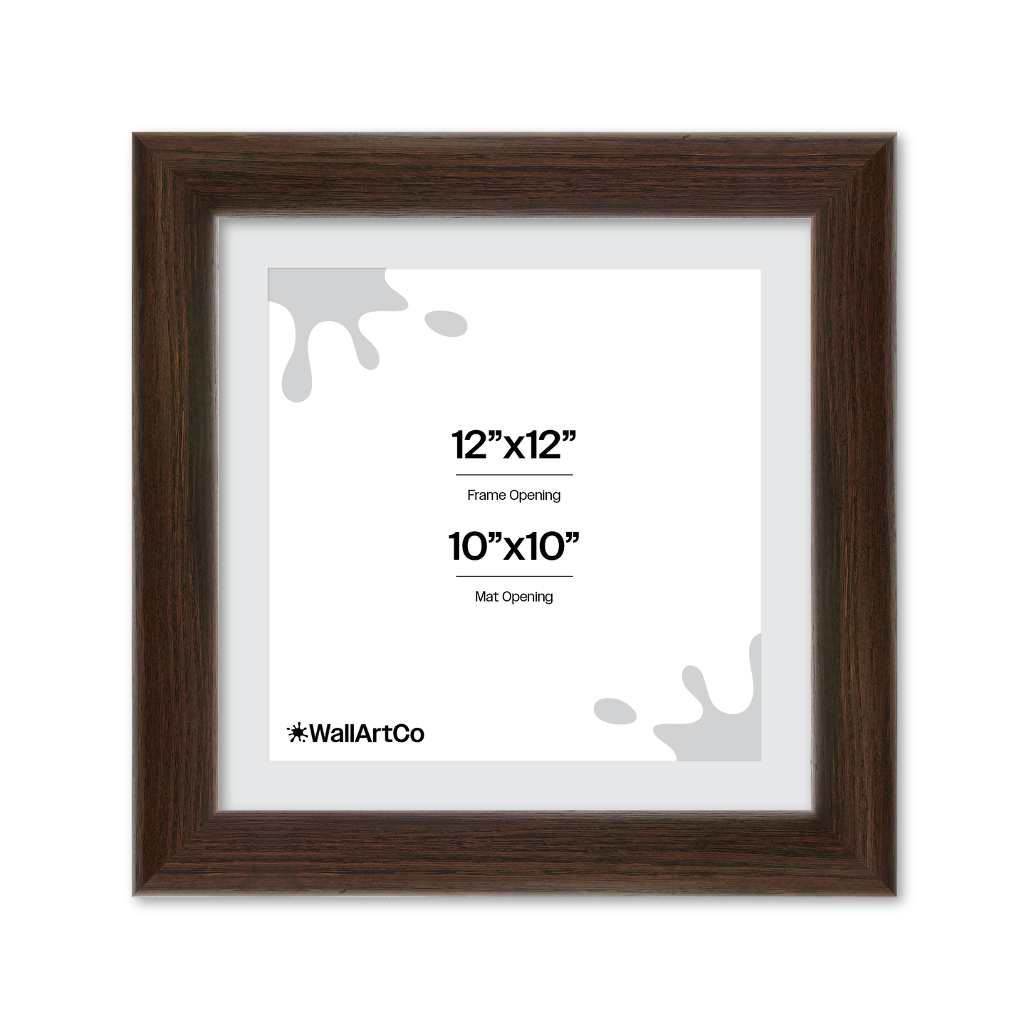12" x 12" Dark Oak Hudson Valley Wall Frame