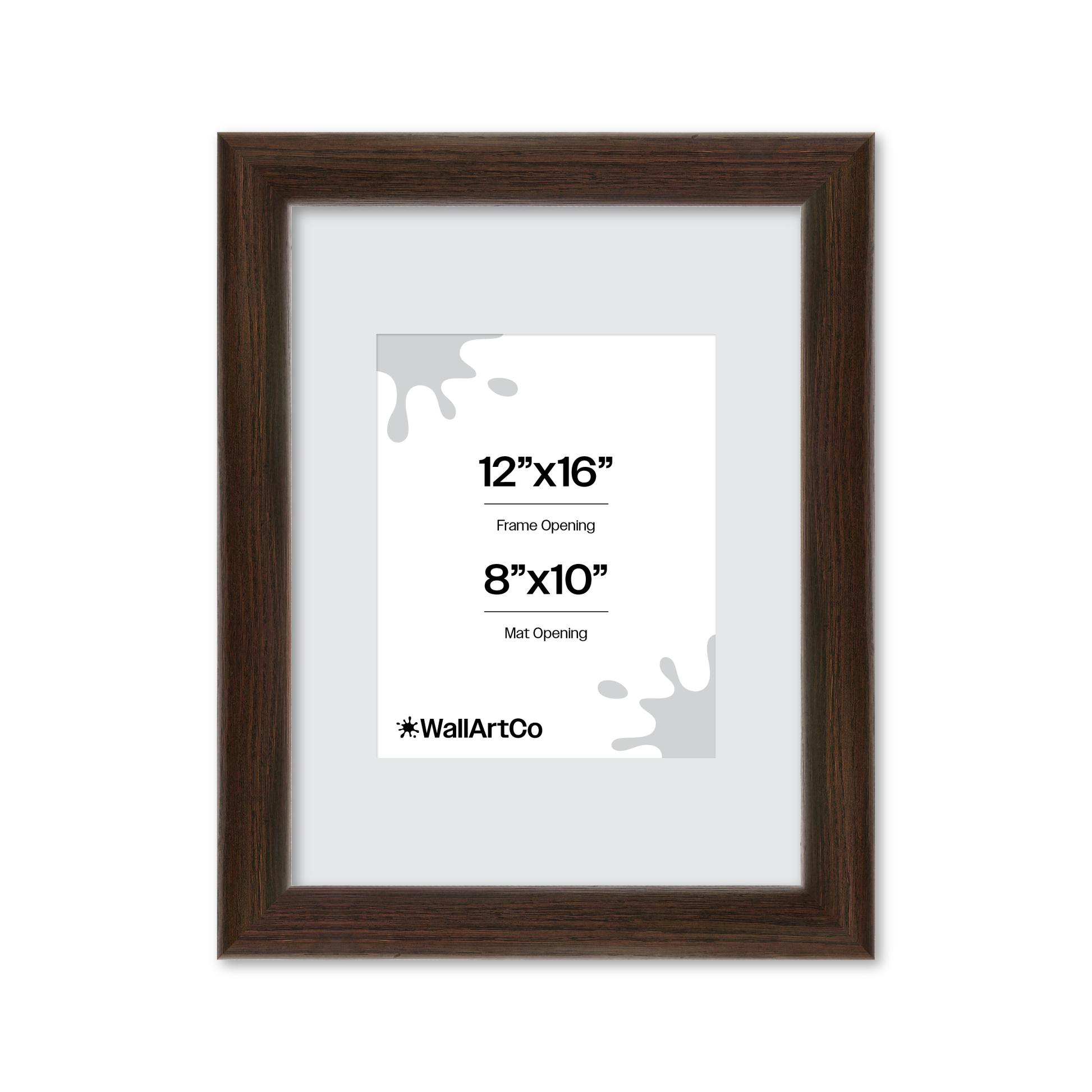 12" x 16" Dark Oak Hudson Valley Wall Frame