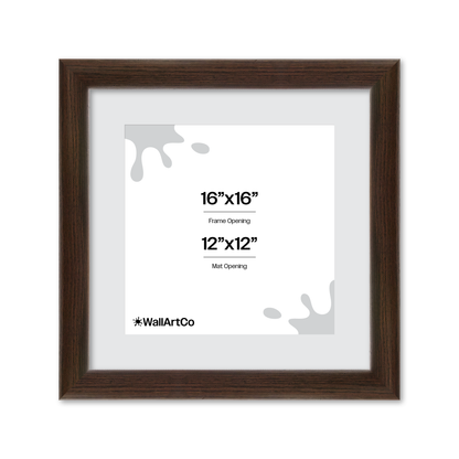 16" x 16" Dark Oak Hudson Valley Wall Frame