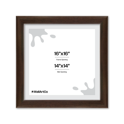 16" x 16" Dark Oak Hudson Valley Wall Frame