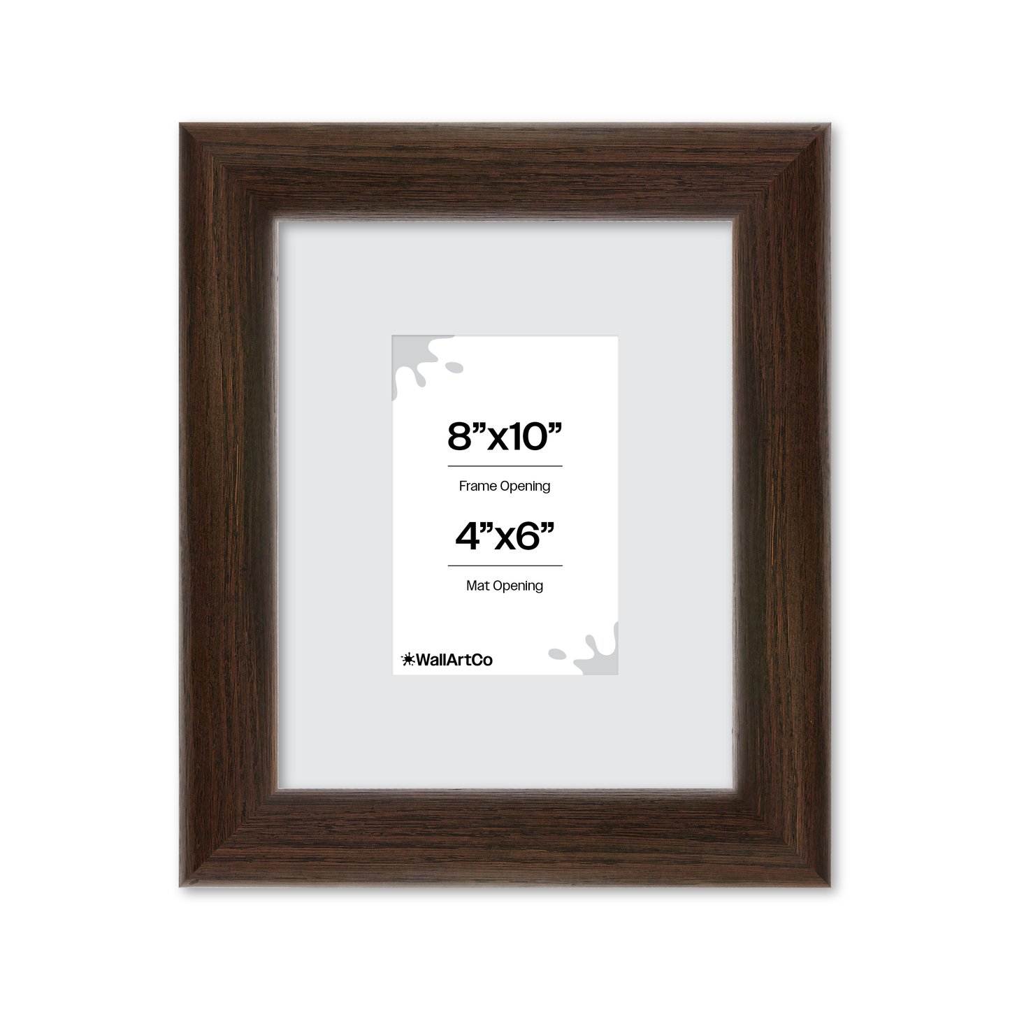 8" x 10" Dark Oak Hudson Valley Wall Frame