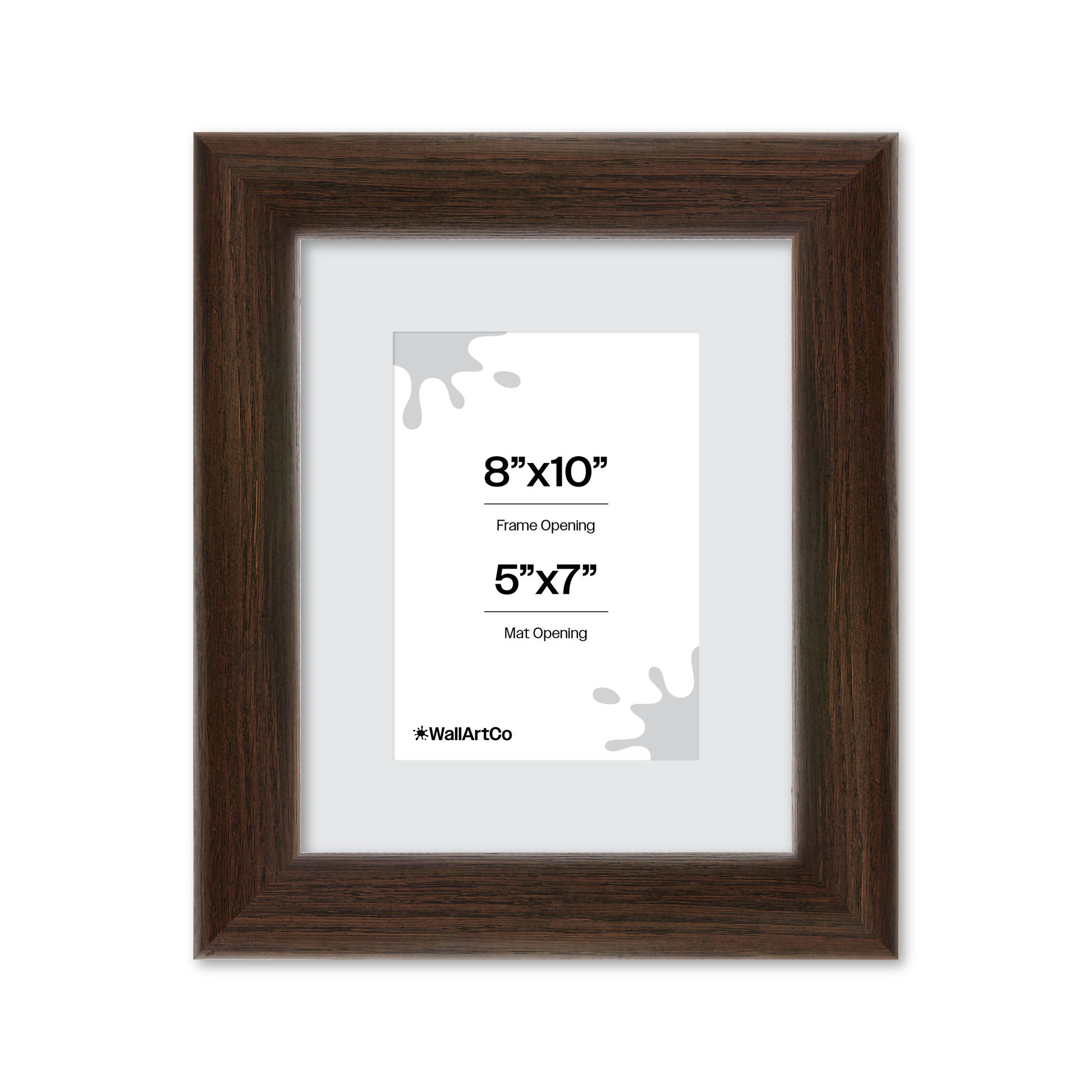 8" x 10" Dark Oak Hudson Valley Wall Frame