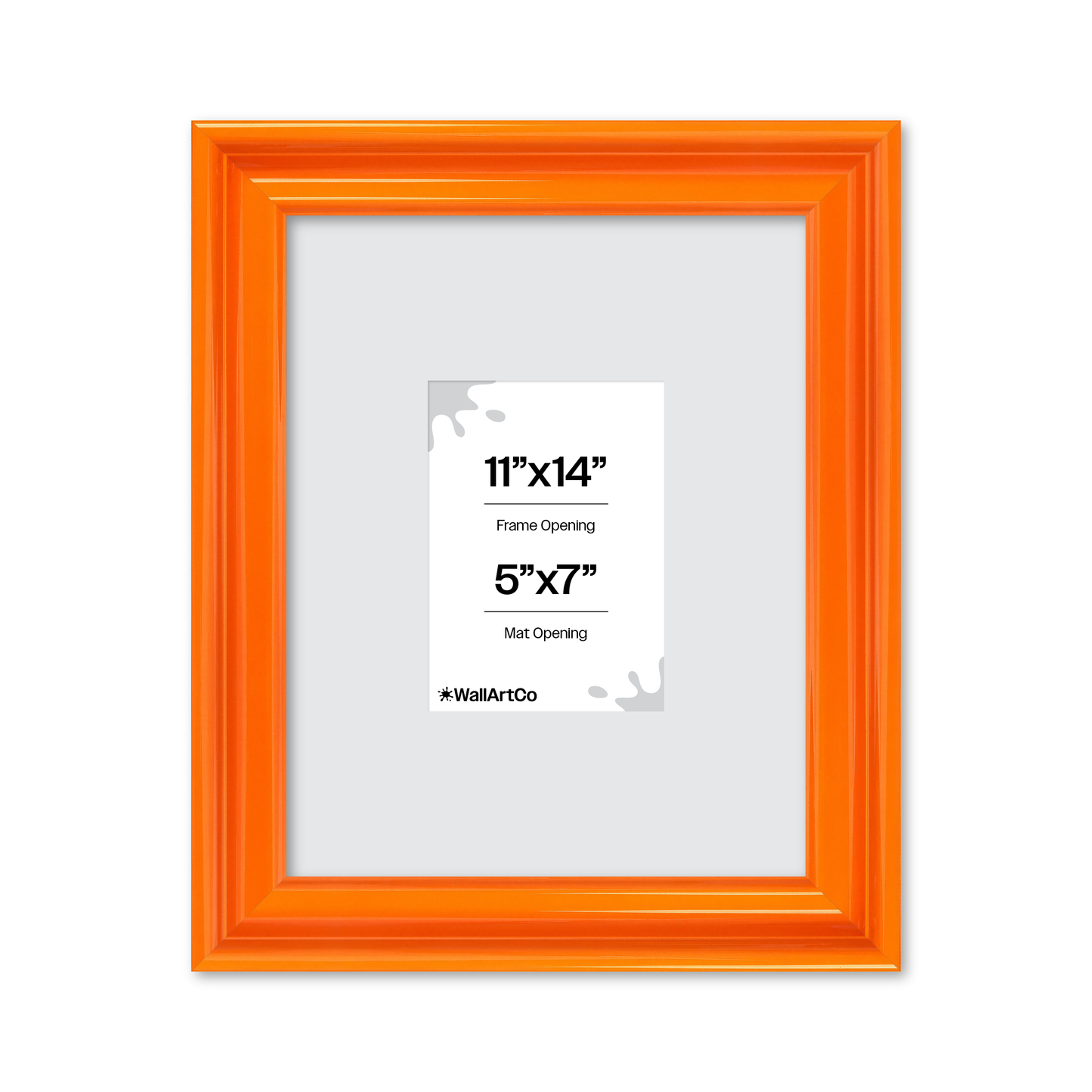 front of picture frame