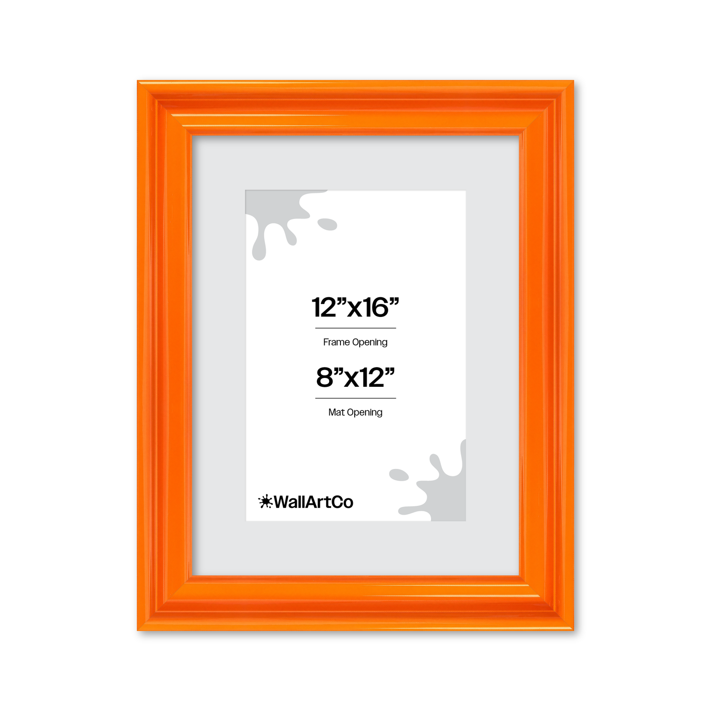 front of picture frame