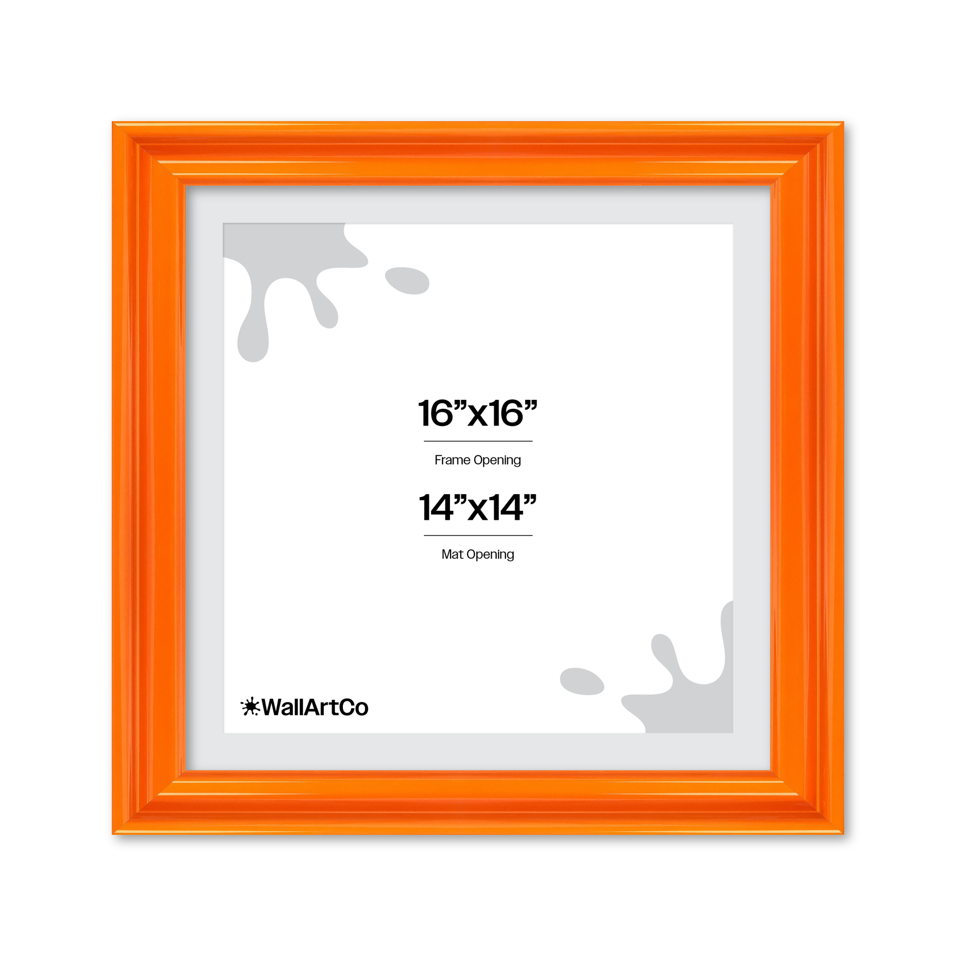 front of picture frame