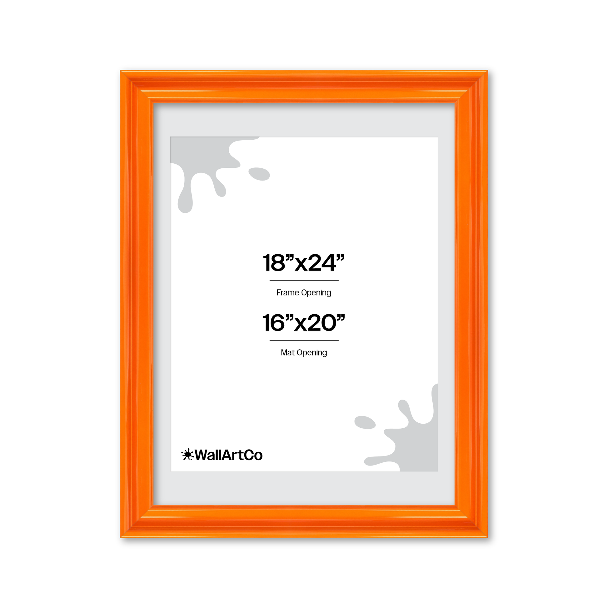 front of picture frame