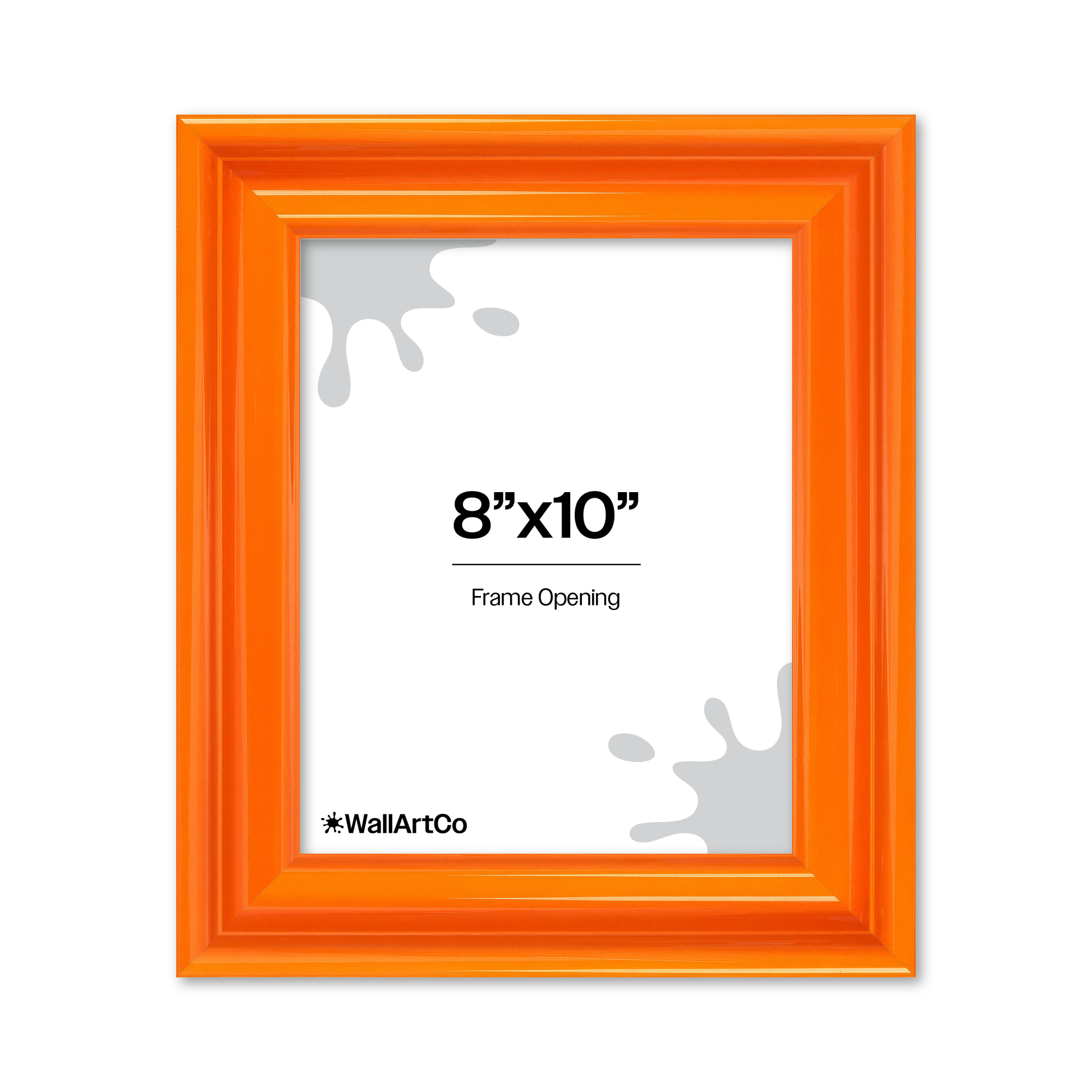 front of picture frame