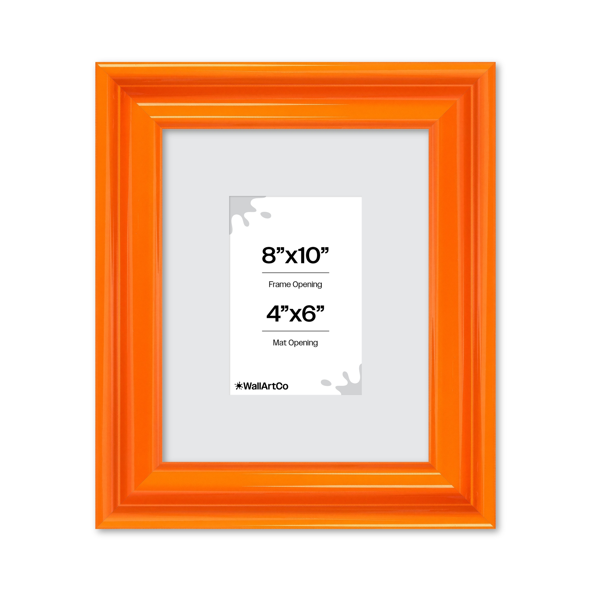 front of picture frame