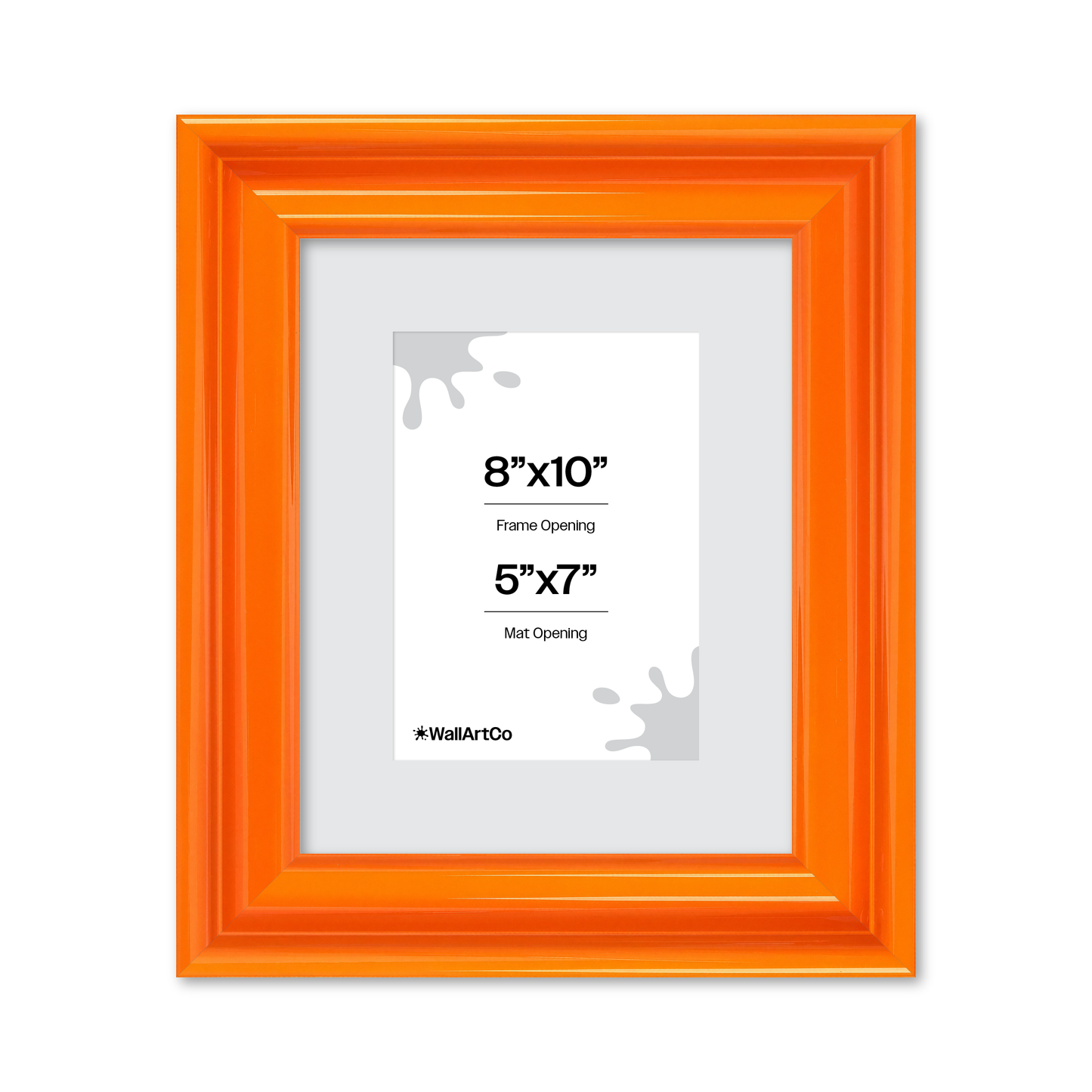 front of picture frame