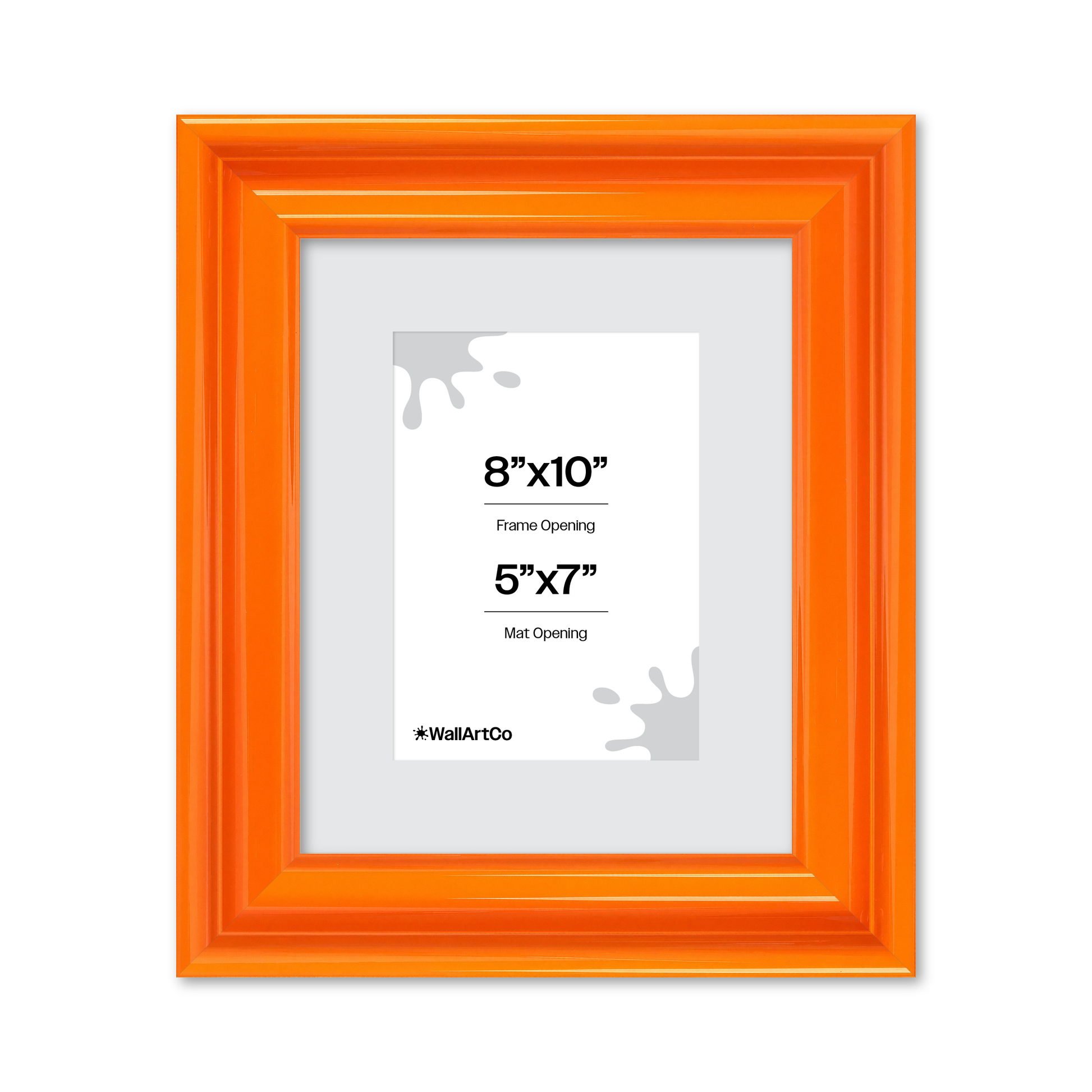 front of picture frame