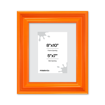 front of picture frame