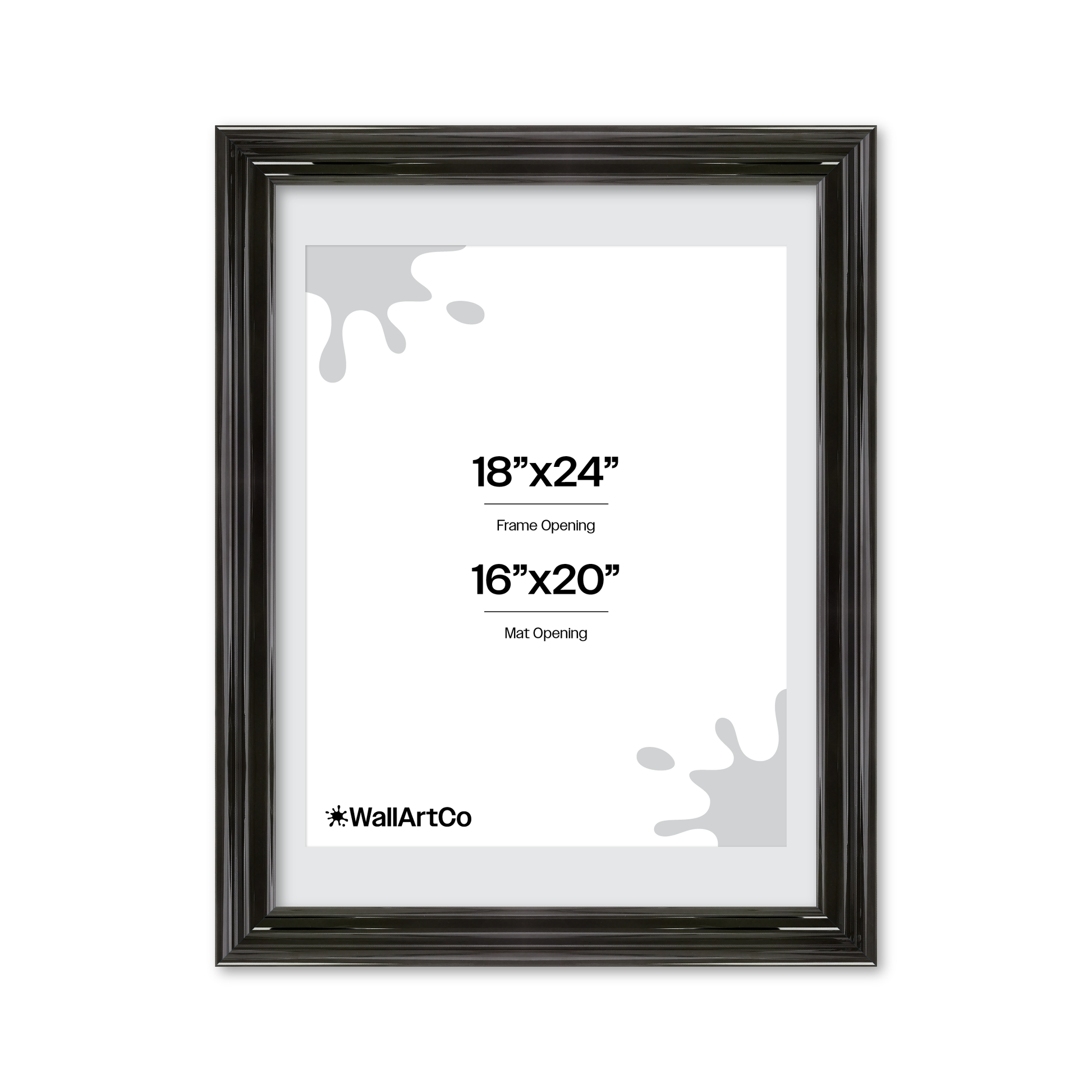 front of picture frame